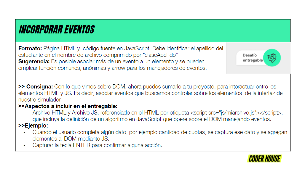 Desafíos complementarios