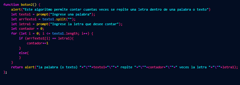 muestra del ejercicio